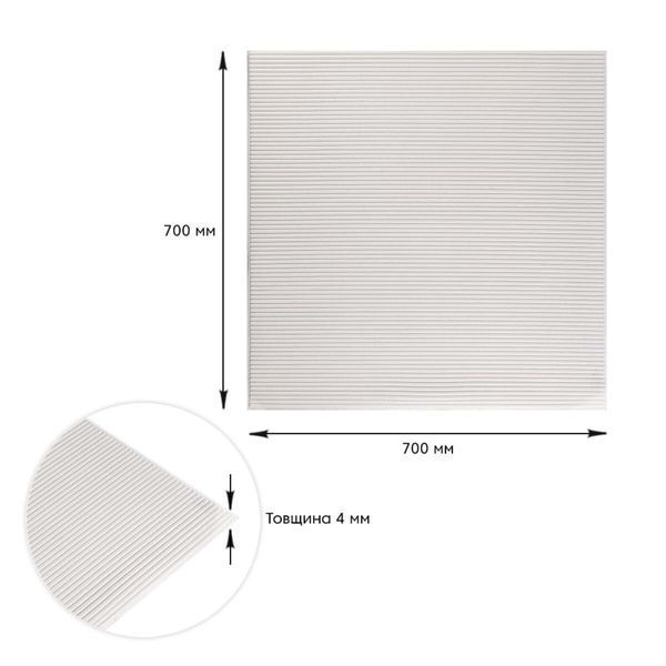 Панель 3D WHITE 700*700*4mm (D) SW-00001954 SW-00001954 фото