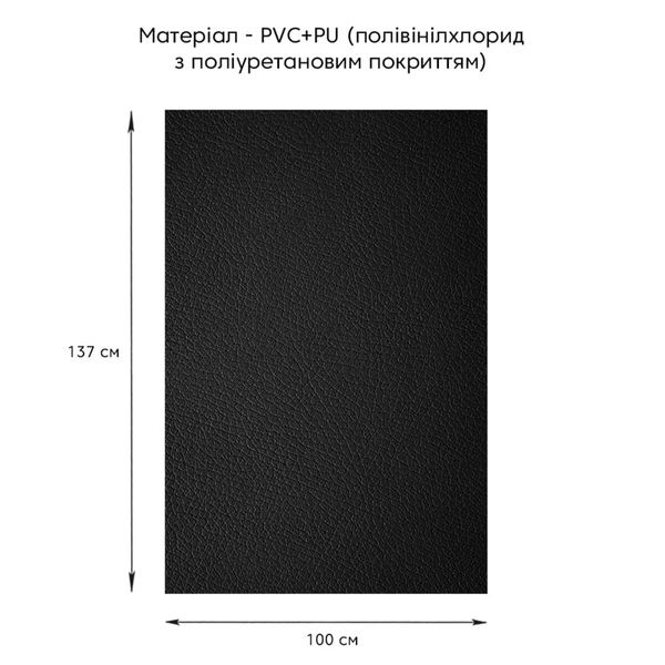 Самоклеюча екошкіра у рулоні 1.37*1m*0.5mm BLACK (D) SW-00001358 SW-00001358 фото